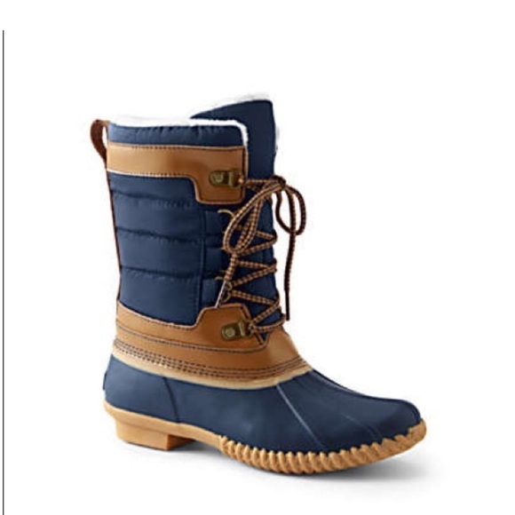 Lands’ End Duck Snow Waterproof Boots Size 7 - Picture 4 of 10